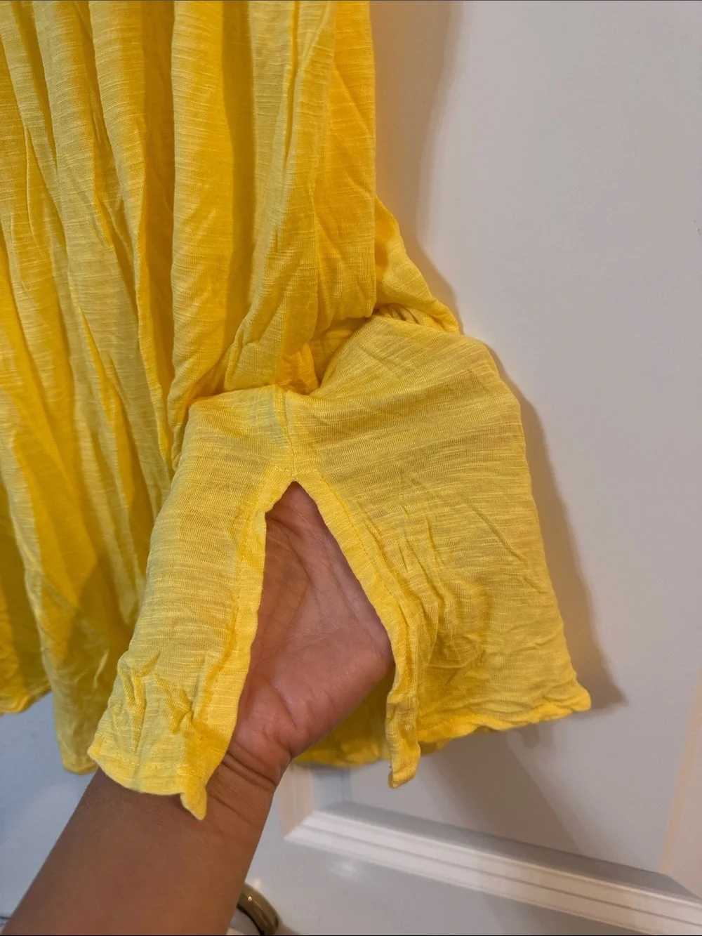 VENUS Bright Yellow V-Neck Swim Coverup Dress size L